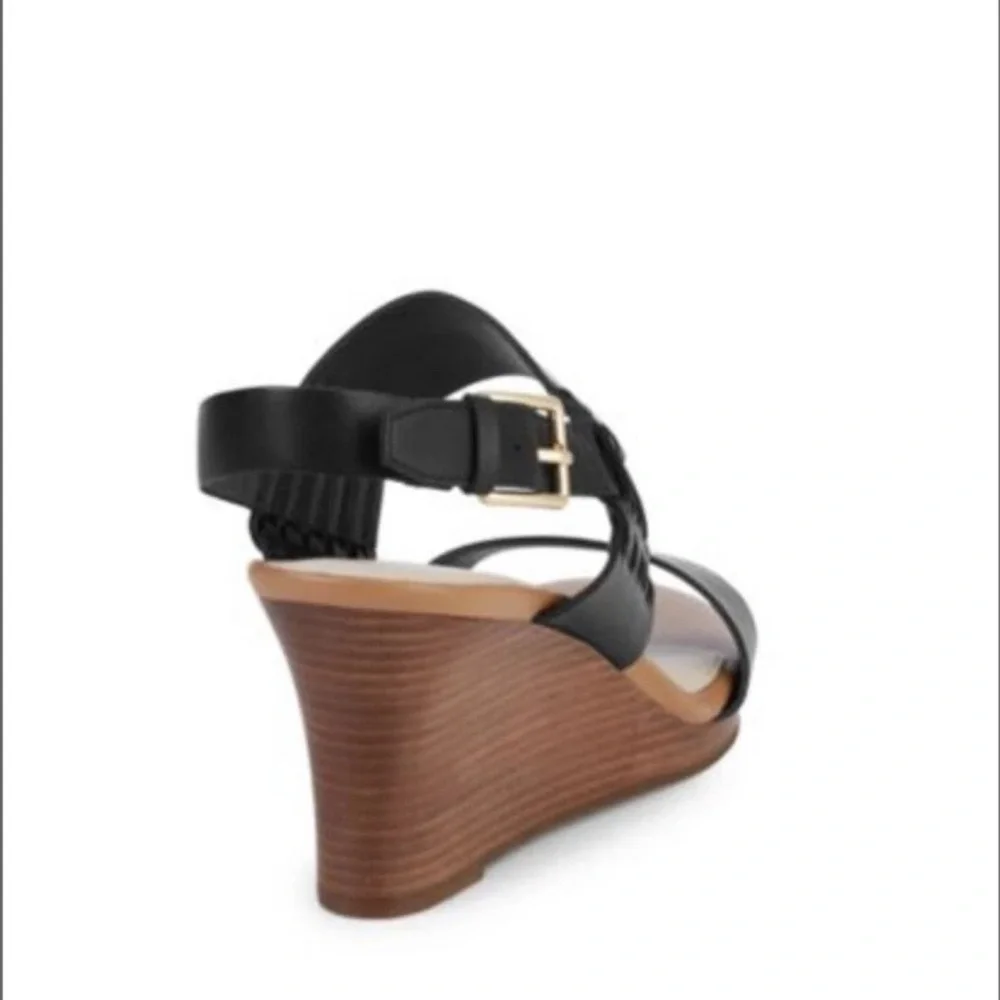 Cole Haan Paiva Grand Wedge – Black Leather – Size 9